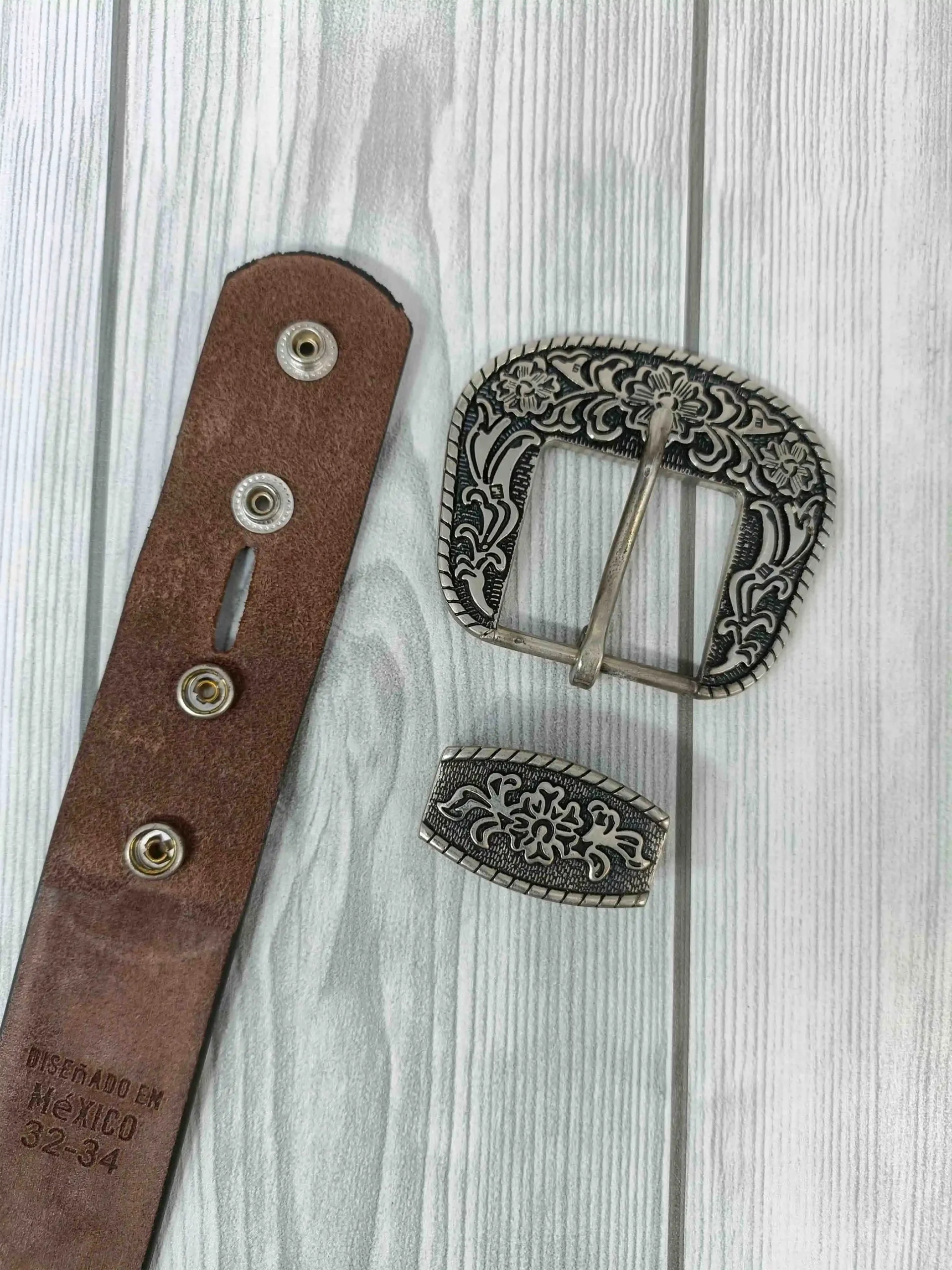 Artistry Floral Pattern Tooled Western Belt - Image 7
