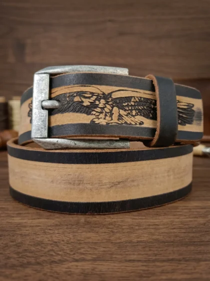 Eagle Embossed Casual Belt