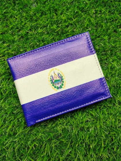 El Salvador Flag Printed Wallet
