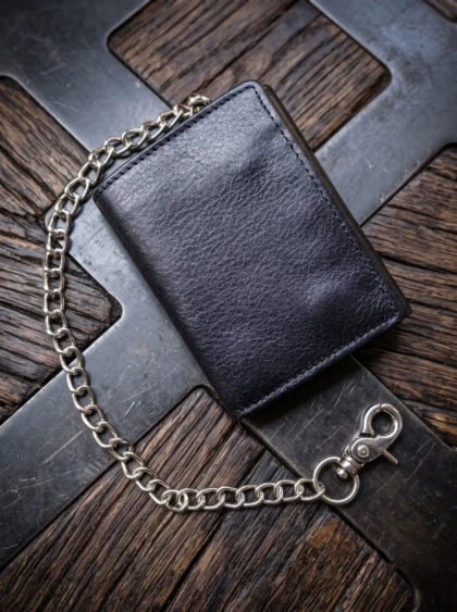 Trifold Biker Chain Wallet